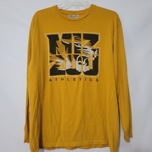 MIZZOU University of Missouri Tigers Tee Shirt Men's Size Large Long Sleeve